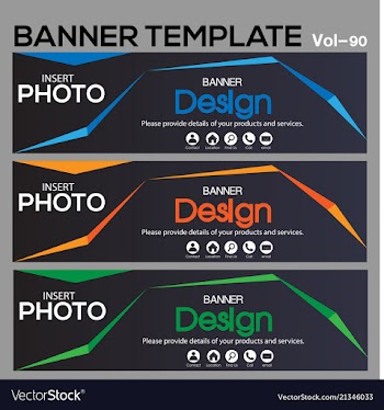 Banner web template banner blackground and banner vector image