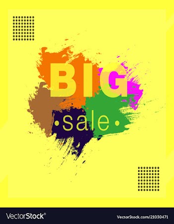 Banner with watercolor splashes vector image