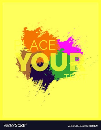 Banner with watercolor splashes vector image