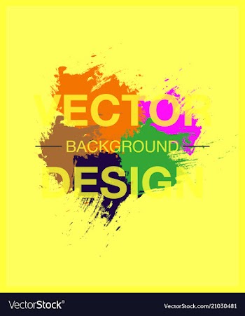Banner with watercolor splashes vector image