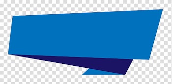 Banners, blue abstract painting transparent background PNG clipart