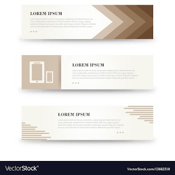 Banners for print minimalistic banners set vector image