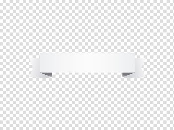 Banners, white ribbon template transparent background PNG clipart
