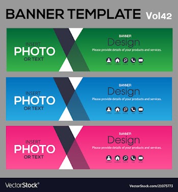 Bannertemplate for business webdesign vector image