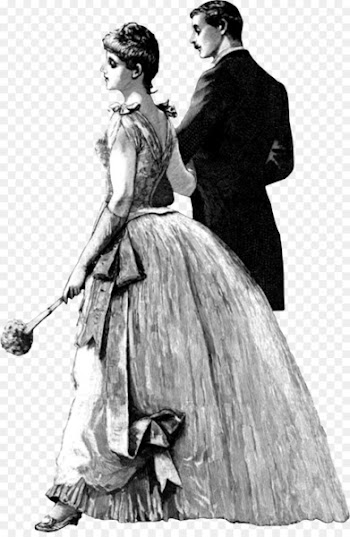 Banning House Victorian era Wedding invitation Victorian fashion couple - wedding couple 