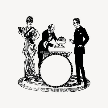 Banquet party drawing, antique ball | Free Vector Illustration - rawpixel