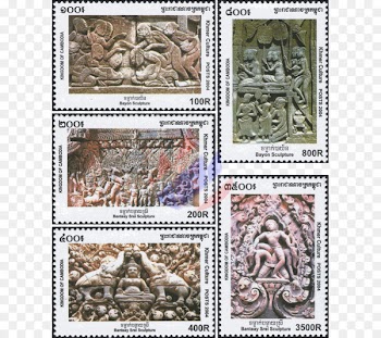 Banteay Srei Postage Stamps Art Fauna Organism - nebenfluss der march 