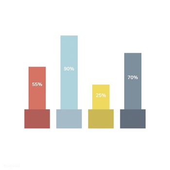 Bar chart statistics diagram vector | Free stock vector - 495524