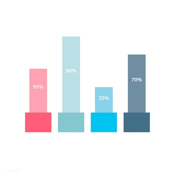 Bar chart statistics diagram vector | Free stock vector - 495525