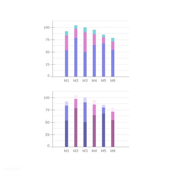 Bar chart statistics diagram vector | Free stock vector - 495549