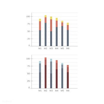 Bar chart statistics diagram vector | Free stock vector - 495555