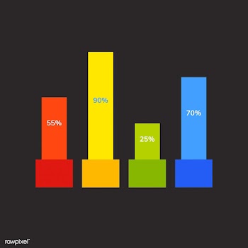 Bar chart statistics diagram vector | Free stock vector - 495566