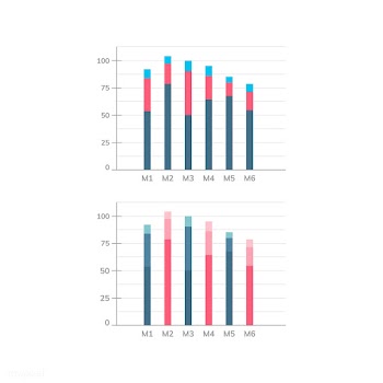Bar chart statistics diagram vector | Free stock vector - 495580