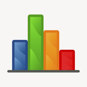 Bar chart sticker, business illustration | Free Vector - rawpixel