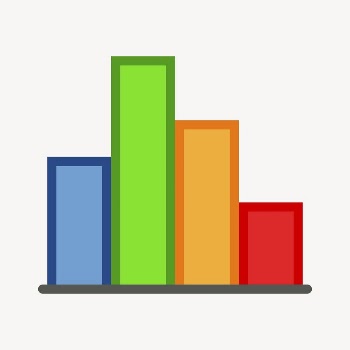 Bar charts sticker, business illustration | Free PSD - rawpixel