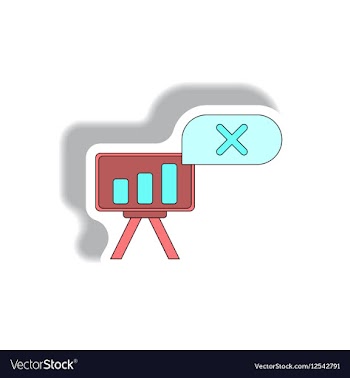 Bar graph business statistic vector image