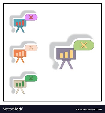 Bar graph business statistic vector image