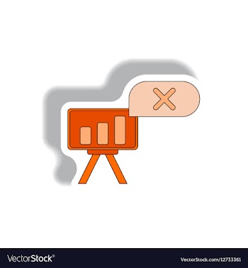 Bar graph business statistic vector image