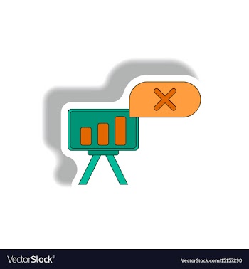 Bar graph business statistic vector image