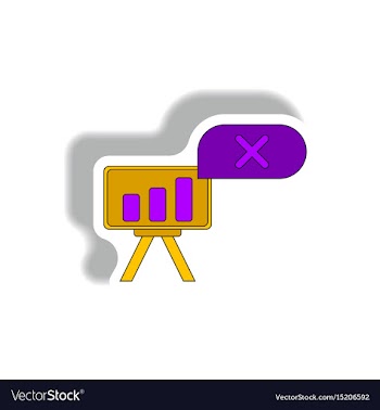 Bar graph business statistic vector image