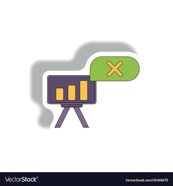 Bar graph business statistic vector image