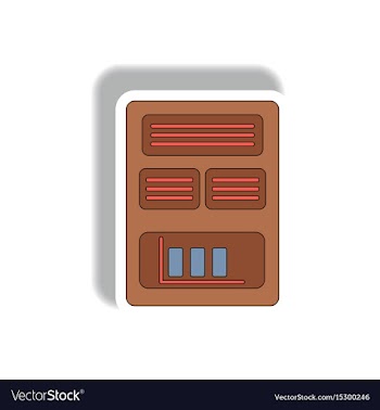 Bar graph statistic report in vector image