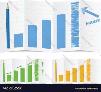  					Bar graphs vector image														