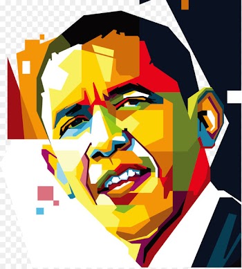 Barack Obama United States WPAP Portrait - President Obama back suddenly smile vector color pixel Videos 