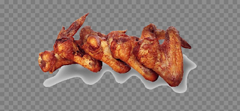 Barbecue Chicken Wings PNG Transparent Image