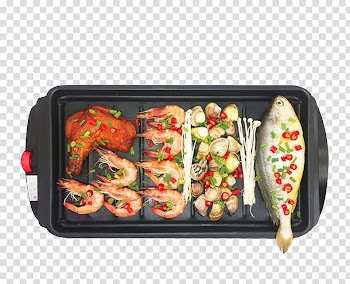 Barbecue Furnace Oven Electricity Home appliance, Non-stick oil Korean oven transparent background PNG clipart