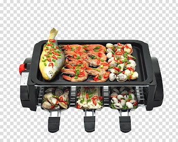 Barbecue Furnace Teppanyaki Oven Roast chicken, Multi-storey Korean barbecue material transparent background PNG clipart