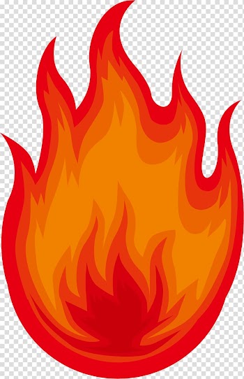 Barbecue grill Sticker Grilling Red, Hand painted red flame transparent background PNG clipart