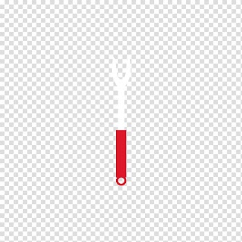 Barbecue Satay Red Grilling, Red and white barbecue fork transparent background PNG clipart