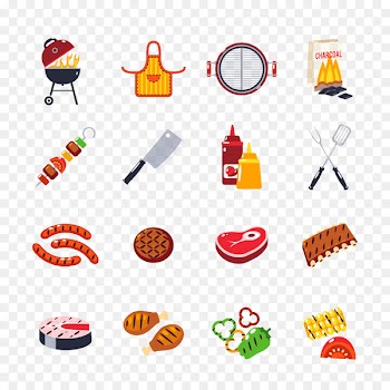 Barbecue Sausage Fish steak Grilling - BBQ Grill creative collection 