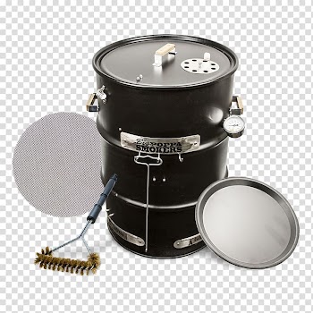 Barbecue Smoking Drum Barrel Ribs, Big Poppa transparent background PNG clipart