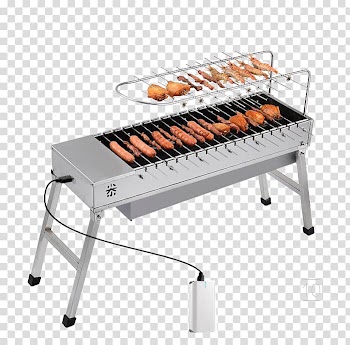 Barbecue Steak Grilling Charcoal Smoking, Travel charcoal grill oven transparent background PNG clipart