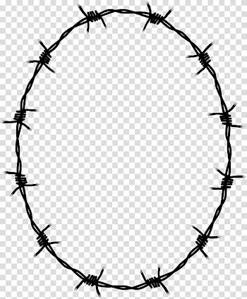 Barbed wire Borders and Frames Fence , barbwire transparent background PNG clipart