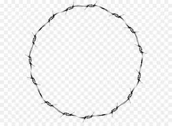 Barbed wire Fence Clip art - Wire Round Border Transparent Clip Art Image 