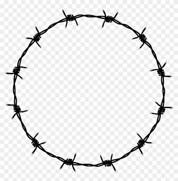 Barbed Wire Frame - Barbed Wire Circle Vector