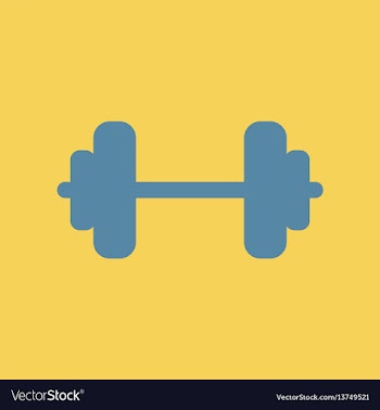 Barbell sport vector image