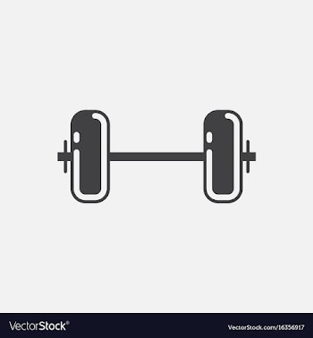 Barbell weight vector image