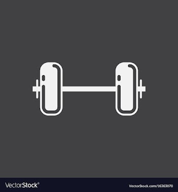 Barbell weight vector image