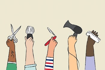 Barber shop vector, hand drawn doodle | Free stock illustration | High Resolution graphic