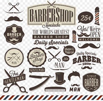 Barber Straight razor Shaving Beauty Parlour - Barber shop vector logo design material 