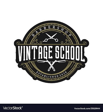 barbershop logo vintage classic style salon