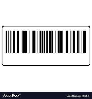 barcode black and white box icon