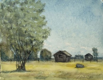 Barn (1930) oil painting by Juho | Free Photo - rawpixel