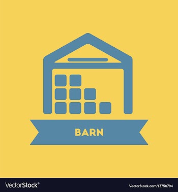 Barn building vector image