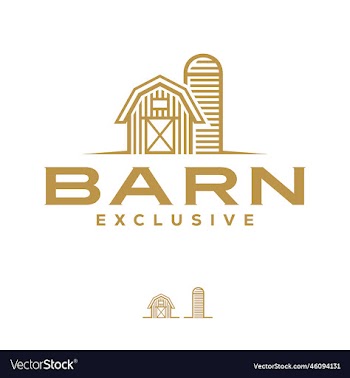 barn farm minimalist logo icon
