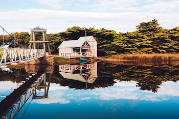 Barn House Near Body of Water